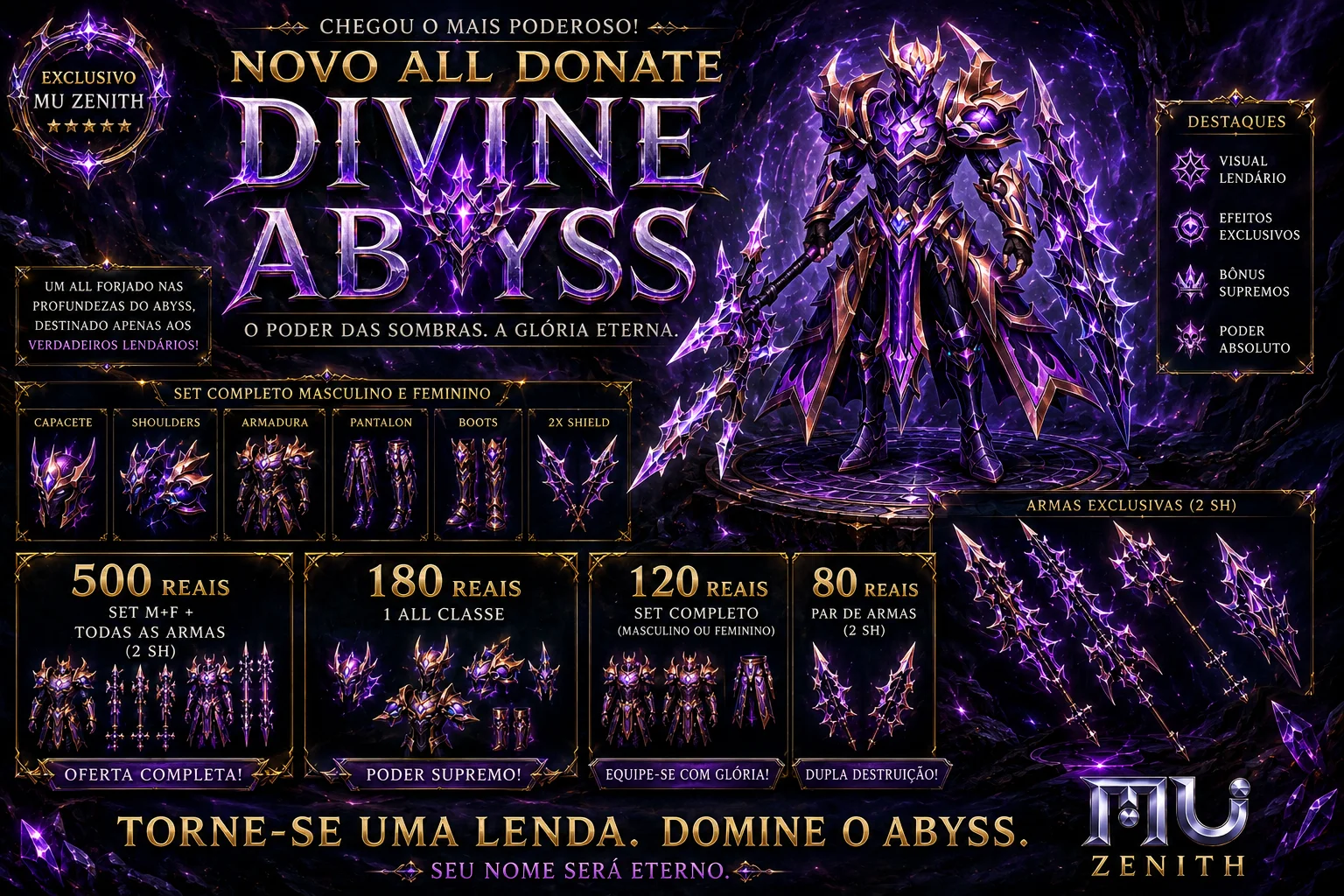 Novo All Donate - All Divine Abyss